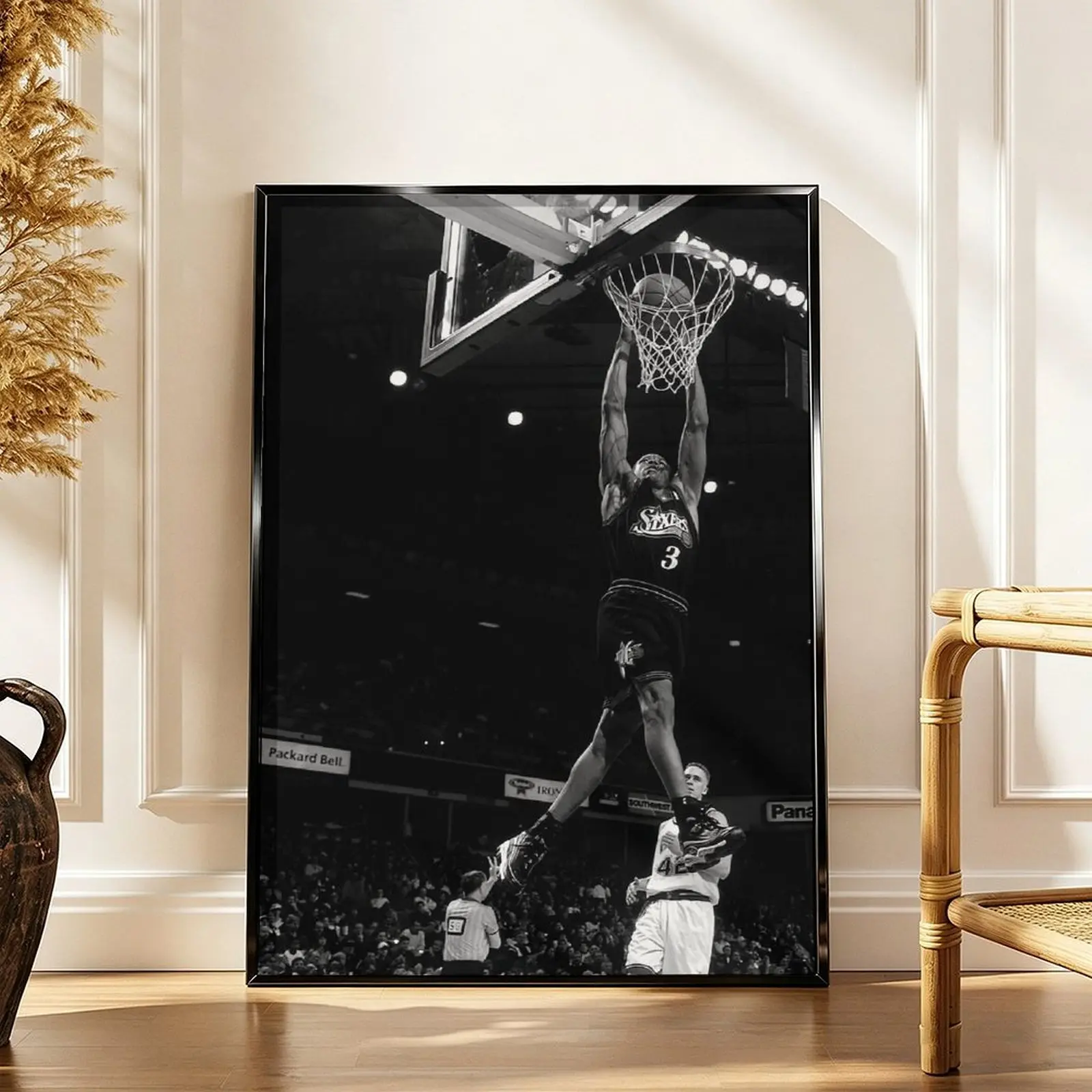 Allen Iverson Art Print Poster, The Answer, Black and White Wall Art, Basketball-Themed Gift, BedroomOffice Wall Decor