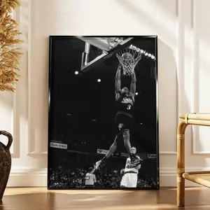 Allen Iverson Art Print Poster, The Answer, Black and White Wall Art, Basketball-Themed Gift, BedroomOffice Wall Decor