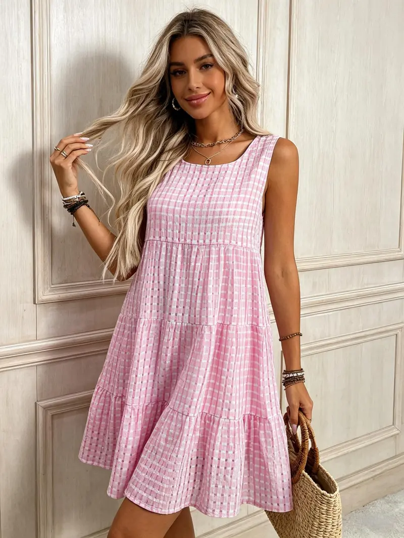 red picnic dress Rails Women's Bex Linen Gingham Mini Dress - Red - Size XS