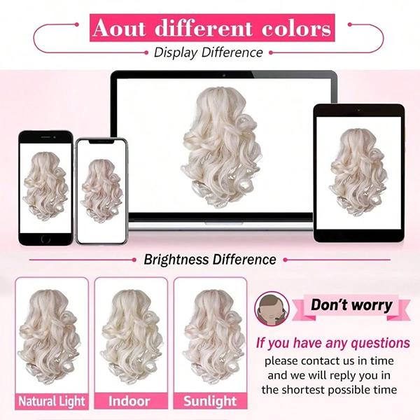 TLL Drawstring Ponytail Extension 12 Inch Curly For White Women Human Hair Short Synthetic Pony Tail Hair Extension With Claw Clip Updo White wig