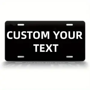 Customized Texa Black License Plate - Personalized TX Auto Tag - For Car Enthusiasts -  Perfect Gift for Car Owners Automotive Truck