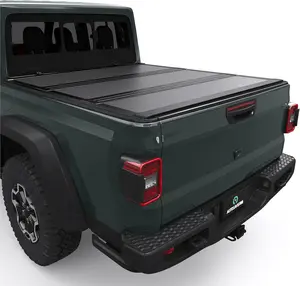 5ft Bed Low-Profile Hard Tri Fold Truck Bed Tonneau Cover Fit for Jeep Gladiator JT 2020-2026 with Trail Rail System