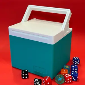 Green Cooler Deck Box With Dice Tray For Magic The Gathering MTG EDH Commander Custom Deck Box TCG Storage Fits 100 Double Sleeved Tcg Cards