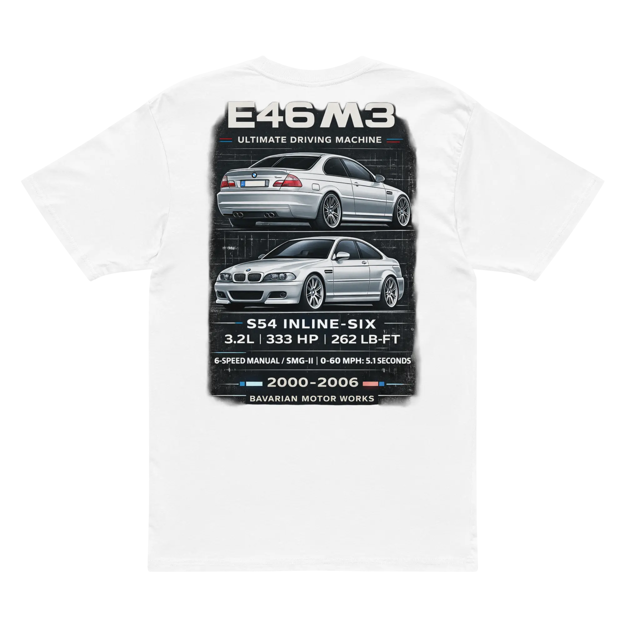 E46 M3 Legacy Spec Sheet Tee | Bimmer Culture