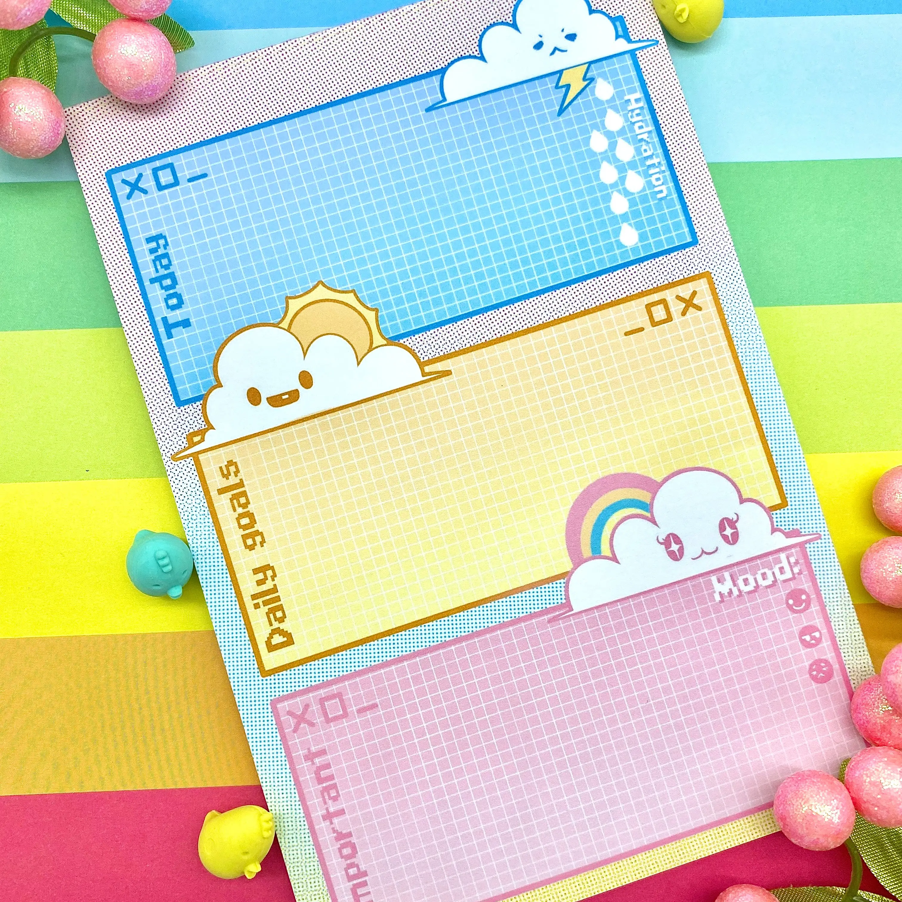Clouds Daily Planner by [Seller Name] | Tearaway Pages | 50 Pages | 7.5 x 5 Inches | Office Stationery & Supplies | Notebooks & Paper