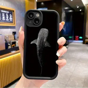 Whale Shark Design Phone cases Case Compatible with iPhone 17 Pro Max 16 16e 15 14 Plus 13 12 Mini 11 Air X XS Pattern TPU Lens Protection Durable Soft Cover Gift