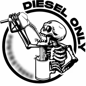 Diesel Only P0werstr0ke Inspired decal