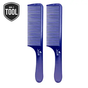 No. 1 TOOL Faded Comb Set - 2 Fade Combs per Set High-grade Plastic for Flexibility & Strength Rounded Teeth for Ultimate Comfort Edge Lift Brush 9" L x 1.875" W
