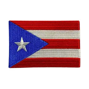 Puerto Rico State Flag Tactical Patch (3.0 X 2.0 -“Hook” Fastener -PR14)