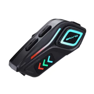 K07 Bluetooth Helmet Headset - Best Motorcycle Bike Bluetooth Headset with clear sound, smart noise cancelling calls, easy to install multiple helmets