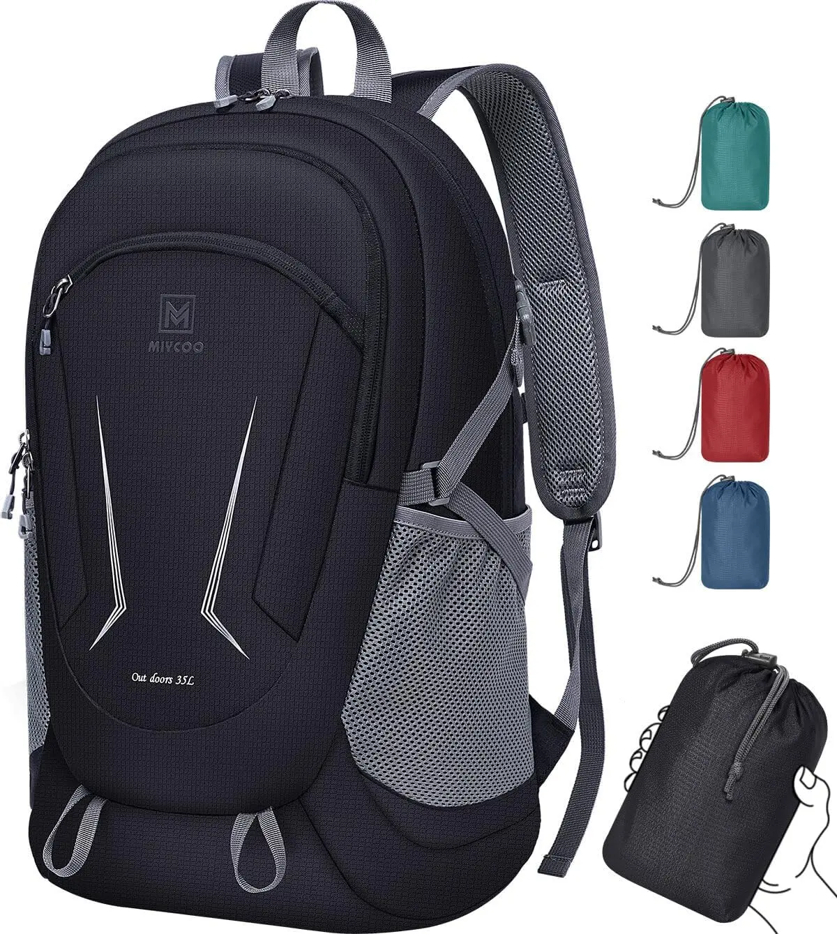 Ultralight Packable Backpack, 35L Waterproof Hiking Daypack, Foldable Travel Camping Backpack for Men Women