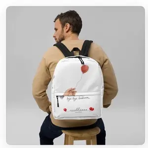 Bye Bye Baboon Backpack with Red Balloon Design by Issshhaaaa Studio for Everyday Use