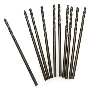 1.2 / 3/64" Cobalt Drill Bit Set (10 Pcs), 35 Cobalt Twist Drill Bits for Stainless Steel, Cast Iron and Hard etal