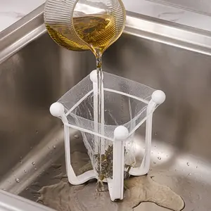 51/101 plastic kitchen sink drain baskets, hanging dishwashing nets, storage for leftover rice, grains and garbage, filter screens, easy to clean and reusable drain racks.