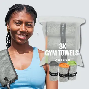 Quick-Dry Microfiber Towel 3 Pack Super Absorbent Microfiber Travel Towel Sport Performance Workout Towel