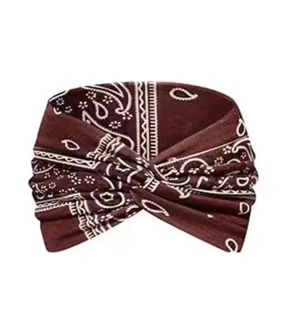 4 Pack Women's Elastic Headbands, Wide & Thin Boho Tie-Dye Knot Headbands, Vintage Style for Sports Yoga Makeup Spa, Fashion Hair Accessories