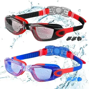 Kids Swim Goggles, 2 Packs Swimming Goggles for Kids Girls Boys and Child Age 4-16