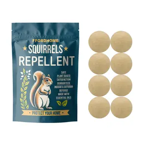 8-Pack Natural Plant Squirrel Repellent Balls — Indoor/Outdoor Use, Home & Garden Squirrel Deterrent Supplies