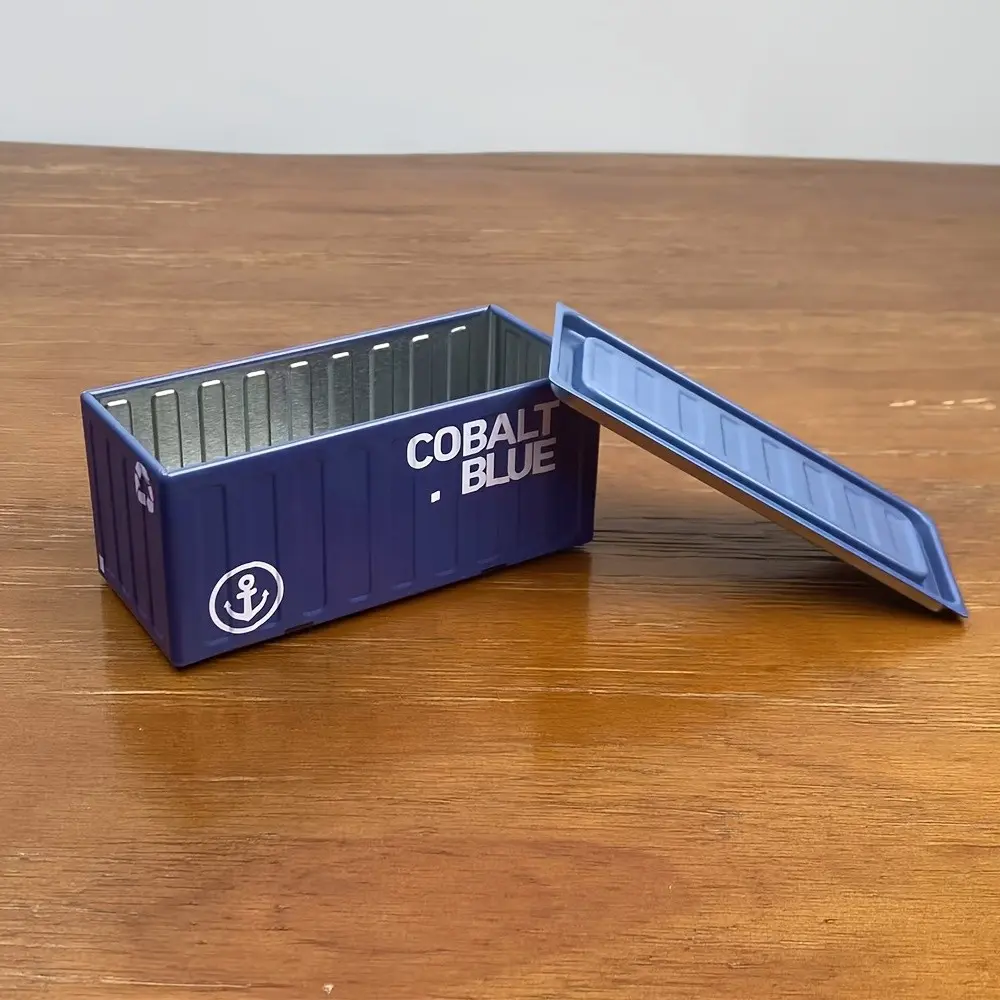 Vintage Industrial Mini Storage Box, Durable Metal Box, Tin Stackable Design, Metal Storage Organizer, Small Multi-Functional Organizer, Desktop Jewelry Holder, Home Decor, Dustproof Storage Box
