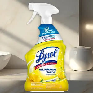 Lysol Lemon Breeze All-Purpose Cleaner & Disinfectant Spray 32oz - All-Purpose Cleaner, Lemon Breeze Scent, 32oz, Disinfectant, for Home Office