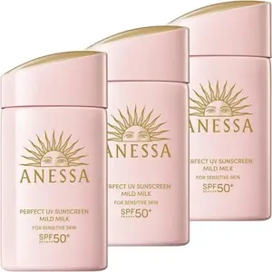 bundle Anessa perfect UV sunscreen mild milk SPF50+/PA++++ 60mL / 2oz  each -- for set
