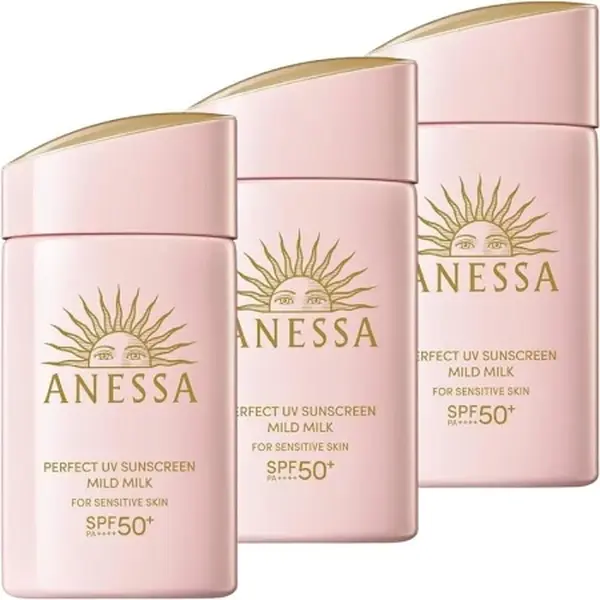bundle Anessa perfect UV sunscreen mild milk SPF50+/PA++++ 60mL / 2oz each -- for set bundle Anessa perfect UV sunscreen mild milk SPF50+/PA++++ 60mL / 2oz each -- for set