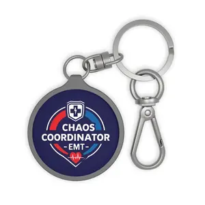 Chaos Coordinator EMT Keyring Tag, Emergency Services Gift, First Responder Accessory, Personalized Keychain, Custom Keyring for EMTs