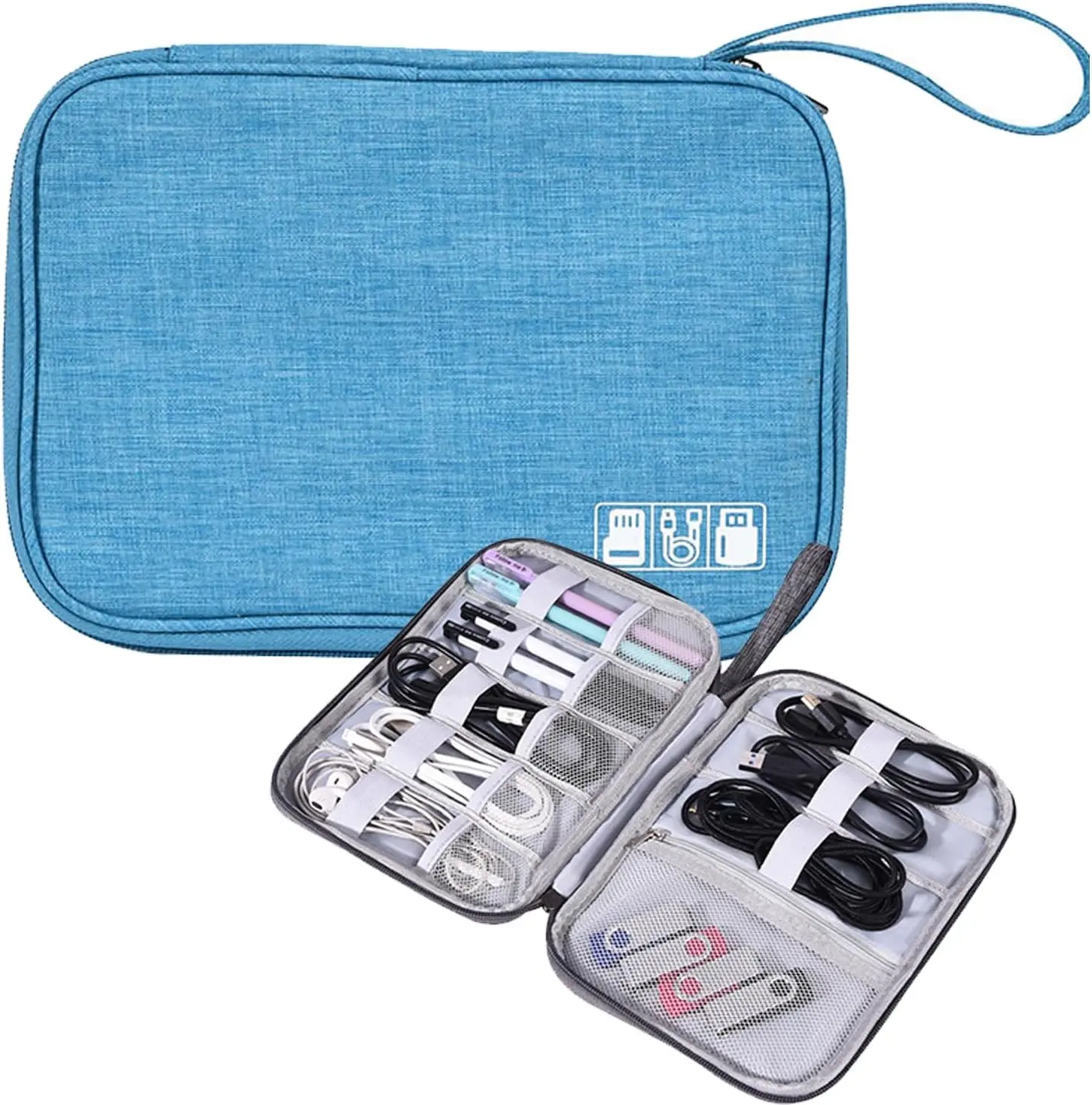 Organizer Case Small Electronic Devices USB Charger Accessories Mouse Phone Cable SD Power Bank Earphone
