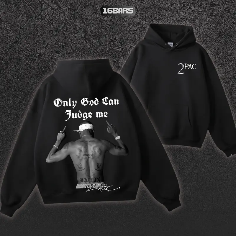 Vintage 2Pac Hoodie, Retro Rapper Tupac T-Shirt, Unisex 90s Hip