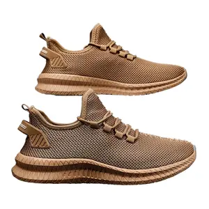 [Comfortable Athletic Shoes] Men's casual athletic shoes, breathable mesh upper, lace-up design, all-terrain comfort, lightweight and durable, suitable for outdoor running and everyday casual wear.