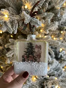 Vintage Ornament, vintage Christmas ornament, vintage Christmas, Christmas ornament, Vintage Santa ornament, Santa ornament, Glass ornament