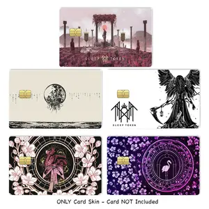 Set 5 Sleep Token Card Skin, Arcadian Bloom Worship Debit Card Sticker, Gothic Ritual Premium Vinyl Credit Card Cover Gift for Music Fans