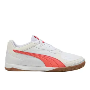 PUMA Mens Pressing Iv Futsal Indoor Soccer Cleats  - White