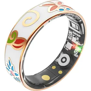 Ring  , Sleep , Fitness Ring, Activity , 5 Days , 5ATM , No Subscription (Enamel Color, 8#)