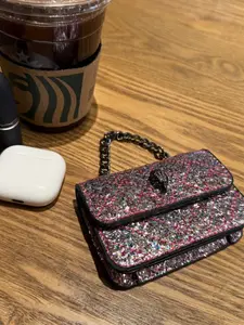 Mini Fashion Crossbody Chain Bag, Solid Color Trendy Shoulder Bag, High-End Casual Handbag, Stylish Daily Accessory, Daily Use Purse, Cross Body Bags