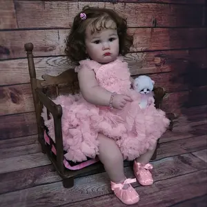 24 Inch Lifelike Reborn Toddler Baby Doll with Soft Cloth Body Realistic Newborn Toddler Girl Dolls That Look Real and Feel Real