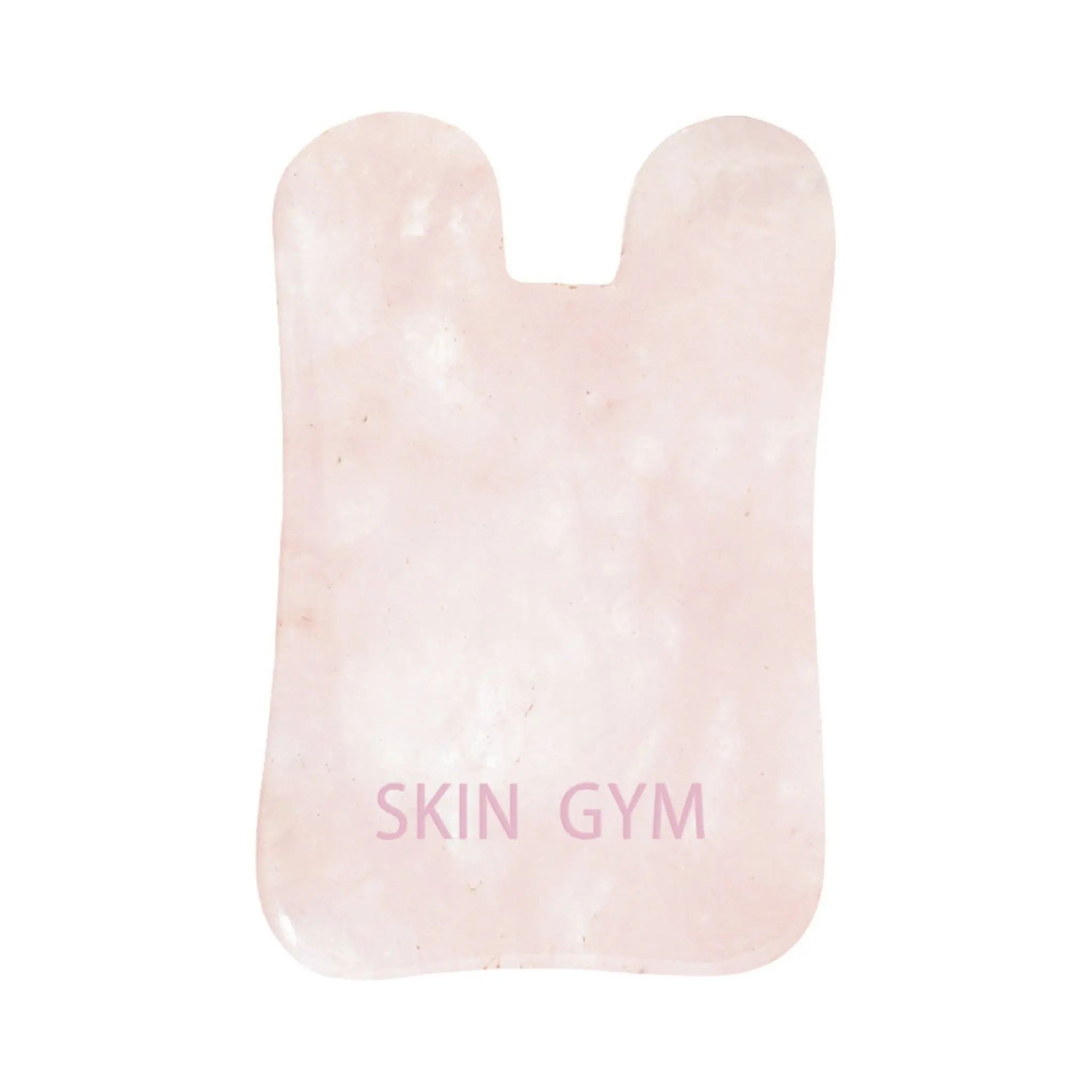 Skin Gym Square Rose Quartz Gua Sha - Facial Massager for Lifting & Soothing with Calming Rose Quartz for Contouring and Daily Skincare Comfort