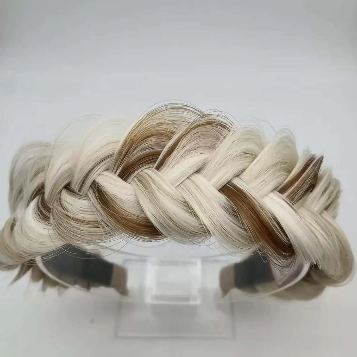 White and brown headband