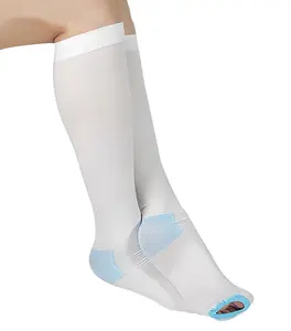 Anti-Embolism Compression Socks Knee High, SNUG360® TED Socks, White