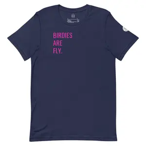 Birdies Are Fly Navy Tee - Bold Golf Streetwear by Kraken Golf