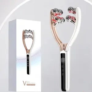 Doge&Vollar Face & Neck Massager | V-Face Shaper & Slimmer for Women | Travel-Friendly Roller Sculpting Tool, Reduces Puffiness, Lifts & Tightens Skin