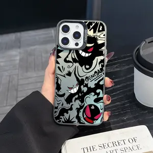 1 piece of Gastly phone case, fashionable and creative trendy iPhone phone case, gradient color phone case, suitable for iPhone 17 Pro Max, compatible with iPhone 7-17 series/Pro/Pro Max/Plus/Air/E/Mini/X/XS/XR Cover