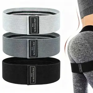 Elastic Resistance Bands Set of 3, Ideal for Squats, Fitness, Yoga, Pilates, Strength Training, Unisex Home Gym Equipment