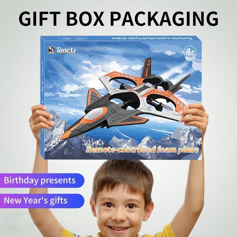 TongLi Foam Remote Control Airplane, Aerial Photography Drone, Children's Remote Control Airplane, Drop-resistant Foam Airplane, Stunt Remote Control Airplane, Suitable for Children Aged 8-12 Christmas Halloween Thanksgiving gift