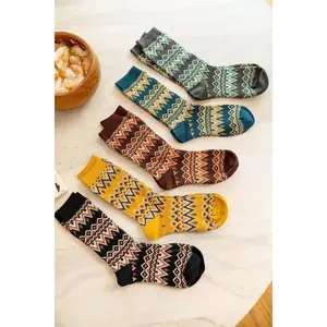 Cozy Tribal Pattern Socks