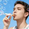 Bubblero BPA-Free Cigarette Pack Gag Toy, Quirky Birthday Gift, Casual Gag & Practical Joke Item, Stress Relief Fidget Desk Toy, Reusable Office Party Favor for Smokers