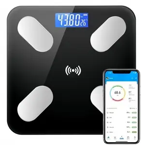 Portable Smart Digital Scale with APP, FitnessScale Excluding 2 AAA Batteries, Accurate BodyWeighing Scale for Home GymWorkout, Electric Healthcare