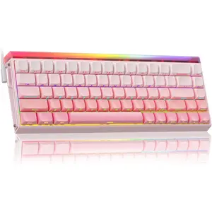 HERO 68 HE 60% Wired Gaming Keyboard, Hall Effect   Keyboard with Adjustable Actuation, Rapid Trigger Mode, 8K Hz Polling Rate, 0.125ms Latency,RGB Backlit, Side Printed PBT Keycaps