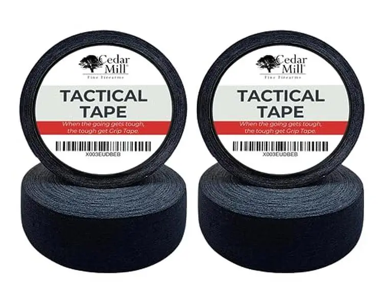 Cedar Mill Fine Firearms Tactical Grip Tape Self-Adhesive Firearms Accessories Black 4-Pack Athletic Tape Elbow Wraps