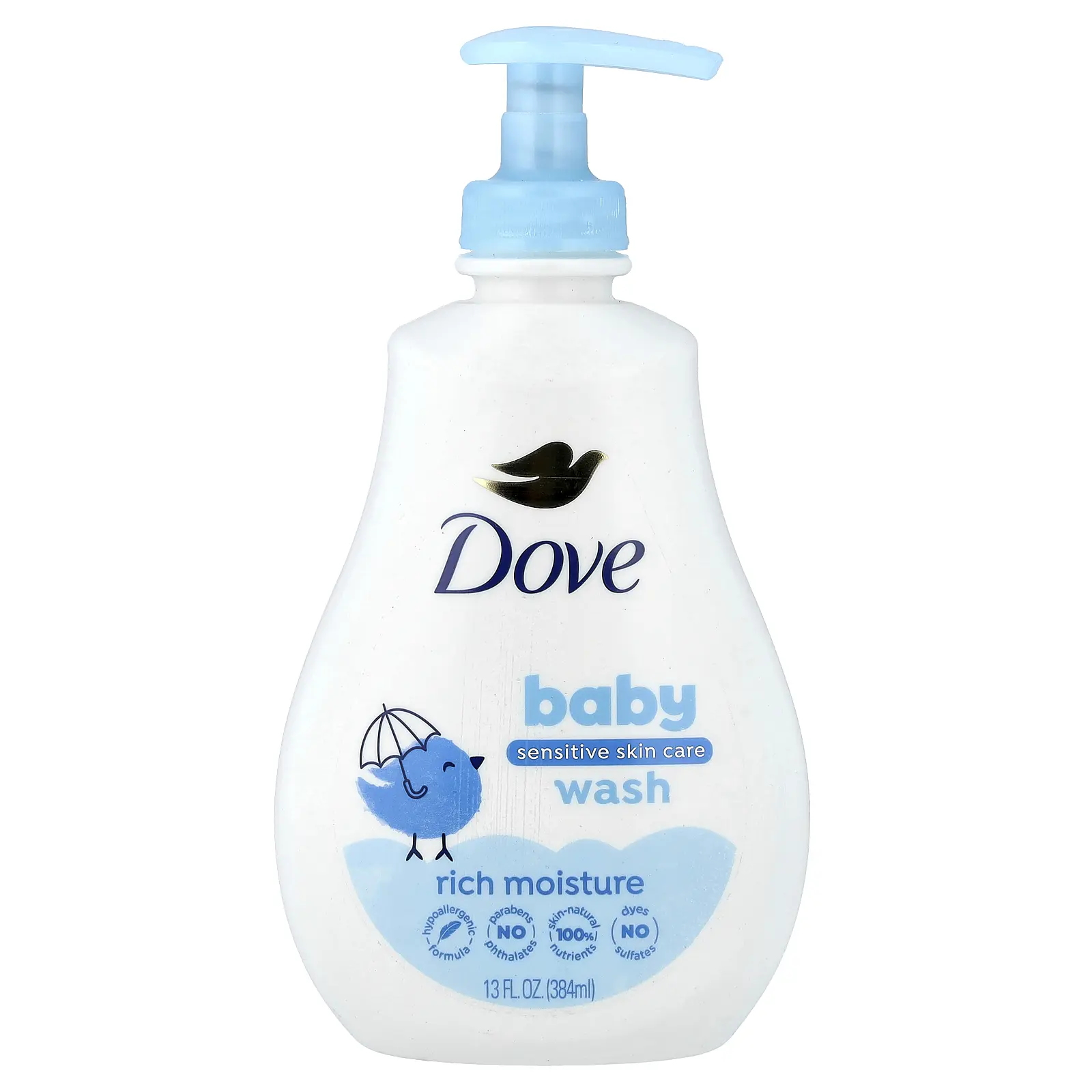 Dove Baby, Sensitive Skin Care Wash, Rich Moisture, 13 fl oz (384 ml)